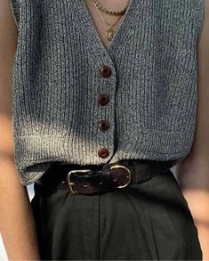 Gray V-neck Sweater Vest For Layering, Gray V-neck Sweater Vest For Spring, Casual Gray Sweater Vest For Fall, Gray V-neck Sweater For Work, Grey Knit Vest, Vintage Knitting, Knit Vest, Boho Style, Dark Gray