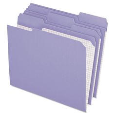 four folders with dividers on each side