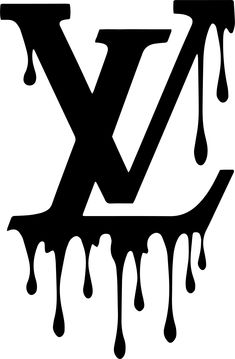 the letter x with dripping drops