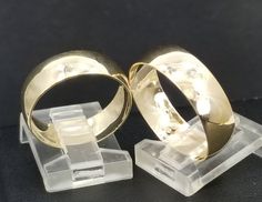 Stunning Classic 14k Gold Wedding Band set of 2 standing at 6mm wide for just $349 for both him & her. Gift box included. Ring sizes are adjustable, please note the sizes in the personalization section of checkout. 14k Gold Thick Band For Wedding And Anniversary, Wedding Thick Band Ring In 14k Gold, 14k Gold Thick Band For Wedding, 14k Gold Thick Band For Anniversary, Thick Band 14k Gold Wedding Ring For Anniversary, 14k Gold Wedding Band With Thick Shape, Classic 14k Gold Wedding Jewelry, 14k Gold Wide Band Wedding Ring, Classic Gold Bridal Sets As Gift