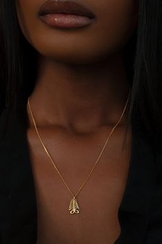 THE AYA Adinkra Necklace I Black Women Necklace, Rams Horns, Afro Jewelry, Afro Punk Fashion, Fern Necklace, African Gold, Dainty Gold Jewelry, Adinkra Symbols, Small Pillow