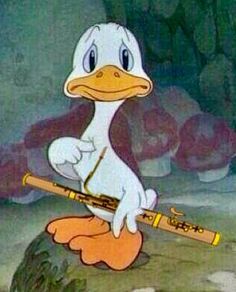 a duck with a baseball bat in its hand