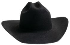 Western Style Black Top Hat For Western-themed Events, Fitted Black Wool Hat Bands, Black Western Top Hat For Rodeo, Black Western Style Top Hat For Ranch, Black Western Top Hat For Ranch, Black Wide Brim Hat For Ranch, Black Fedora Hat For Ranch, Wide Brim Black Hat For Ranch, Black Fedora With Curved Brim For Rodeo