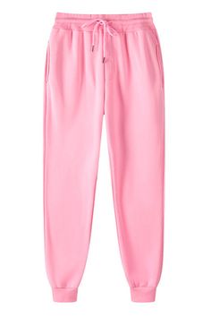 Kawaii Solid Pink Soufflé Color Women Pants For Sports Woman Trousers, Winter Streetwear, Daily Holidays, Trousers Casual, Trouser Pocket, Workout Running, Fashion Joggers, Mens Sweatpants, Mens Fleece