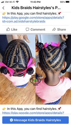 Black Kids Braided Hairstyles Natural, Braids Hairstyles Short, Black Kids Braids, Kids Braids Hairstyles