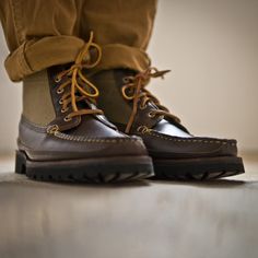 I have these in blue chomexcel with a white chirstie sole. Amazingly made and very comfy. Don't know where I'd fit them in my purchase list though. Adventure Boots, Country Boots, Futuristic Style, Handmade Beauty Products, Bean Boots, Well Dressed Men, Handcrafted Leather, Chukka Boots