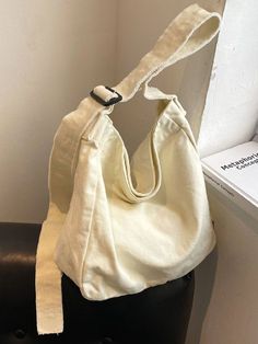 Canvas Bucket Bag, Black Bucket Bag, College Bags, Plain Style, Fashion Clothes, Hobo Bag, Sling Bag, Large Bags