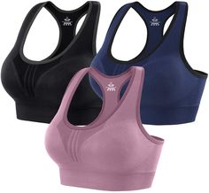 PRICES MAY VARY. Soft Breathable Material: Made from 90% NYLON and 10% SPANDEX, these high impact sports bras for women are soft, stretchy, and not see-through. Adding a breathable mesh layer, these padded sports bras for women fit seamlessly under your favorite Tank Top or T-shirt. Perfect for high & medium-intensity activities and all-day comfort. High Support and Coverage: Heathyoga racerback sports bras provide high support and full coverage with seam-free construction, knit-in textured pane Type Of Sports, High Impact Sports Bras, Best Sports Bras, Women Workout, High Impact Sports Bra, Seamless Sports Bra, Tank Top Bras, Padded Sports Bra, Racerback Bra