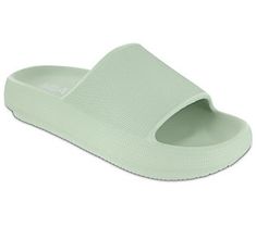 Head off to the pool or beach in style with these casual slides that bring a good dose of comfort to your steps. From MIA Shoes. Casual Slides, Head Off, Mia Shoes, Pool Slides, The Pool, In Style, Slides, Slip On, Bring It On