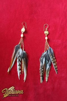 Elegant Dangle Earrings With Feathers, Long Feather Earrings, Pearl Earrings Simple, Elegant Feather Dangle Earrings, Real Feather Earrings, Brown Feather Dangle Earrings, Earrings Simple, Earrings Pearl, Pink Pearl