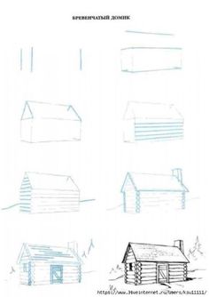 some drawings of different types of houses