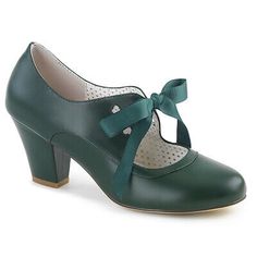 Green Vintage Historical 1930s 1940s Retro Swing Dance WW 2 Heels Womans Shoes  | eBay 1920s Womens Shoes, Elizabeth Tudor, 1930s Shoes, Feminine Shoes, Block Shoes, Pinup Couture, Pleaser Shoes, Womens Mary Janes, Vintage Heels