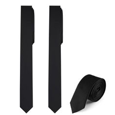 PRICES MAY VARY. Appropriate Size to Suit Most: the skinny black ties are approx. 4 cm/ 1.58 inches in width and approx. 145 cm/ 57 inches in length, suitable for people who are 4.8-6 feet tall, which can well match most of your outfits, hardly limited to the dressing styles or ages Reliable Material for Confident Using: the skinny ties are tightly knitted with 1200 needle polyester, soft and smooth, not easy to fade or break, able to bring you a pleasant wearing experience, add more details to Black Fitted Suit And Tie Accessories For Father's Day, Standard Tie For Black Tie Occasions And Father's Day, Black Tie Occasion Ties For Father's Day, Black Ties For Black-tie Events, Black Necktie, Slim Tie, Mens Tie, Tie Men's, Black Ties