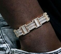 (eBay) Men's Classic Cuban Link Bracelet 4.15 ct Baguette Sim Diamond Sterling Silver Luxury Silver Baguette Bracelet, Luxury Rectangular Tennis Bracelet As A Gift, Luxury Baguette Jewelry With Vvs Clarity, Luxury Jewelry With Vvs Clarity Baguette, Luxury Cubic Zirconia Rectangular Tennis Bracelet, Luxury Rectangular Cubic Zirconia Tennis Bracelet, Silver Baguette Diamond Bracelet Gift, Silver Tennis Bracelet With Baguette Diamonds As A Gift, Luxury Silver Rectangular Tennis Bracelet