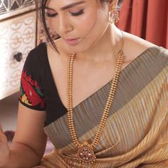 Gold Haram, Gold Jewelry Simple Necklace, Antique Bridal Jewelry, Antique Jewelry Indian, Gold Pendant Jewelry