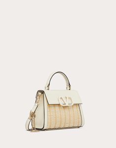 Small Vsling Wicker Handbag for Woman Cute Bags, Small Handbags, Hand Bags, Nappa Leather, Leather Cover, Valentino Garavani, Online Boutique, Luxury Bags, Calf Skin