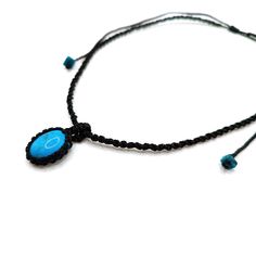 "Turquoise  Necklace, macrame,Healing stone, Yoga jewelry, Cabochon necklace, Moms gift Gemstone Benefits - Turquoise promotes self-realisation and assists creative problem solving. It is a symbol of friendship, and stimulates romantic love. Turquoise aids in the absorption of nutrients, enhances the immune system, stimulates the regeneration of tissue, and heals the whole body. *Necklace length is 70 cm / 28\" long (when fully opened)  cabochon: 3x1.8cm Made with quality waxed polyester string Spiritual Turquoise Jewelry With Adjustable Cord, Spiritual Adjustable Turquoise Necklace Gift, Blue Spiritual Macrame Jewelry, Spiritual Blue Macrame Jewelry, Adjustable Oval Turquoise Necklace, Turquoise Jewelry With Adjustable Cord As Gift, Turquoise Macrame Necklace As Gift, Turquoise Macrame Necklace For Gift, Necklace Macrame