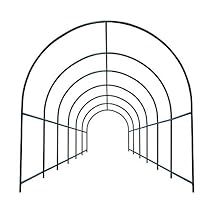 a drawing of an arched metal structure on a white background