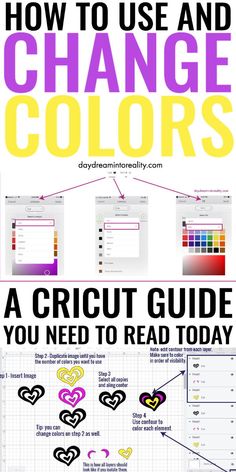 how to use and change colors in the web design process, with text overlay