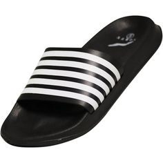 Norty Mens Slides Sandal Sport Open Toe Slip On, Perfect for the beach, shower, athletics or staying home and just lounging, A variety of colors, prints and styles to choose from, Find the perfect comfortable sandals for your feet, Made in China, #41862 Size: 9.  Color: Black.  Gender: male.  Age Group: adult.  Pattern: stripe. Shower Sandals, Mens Slide Sandals, Beach Shower, Mens Slides, Slides Shoes, Comfortable Sandals, Mens Sandals, Slide Sandals, Mens Summer