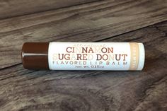 This listing is for one Cinnamon Sugared Donut flavored lip balm. Our lip balms are homemade with all natural ingredients that will keep your lips smooth and moisturized all day long! Our amazing lip balms have the following ingredients: Beeswax Cocoa butter Mango butter Shea butter Avocado oil Coconut oil Sweet almond oil Vitamin E oil Flavor oils ** We do add the tiniest bit of sweetener to give our lip balms that little bit of extra flavor! Each lip balm is .15oz and shrink wrapped for your p Lip Chapstick, Donut Flavors, Sugar Donut, Cinnamon Sugar Donuts, Flavored Lip Balm, Lip Smackers, Fall Flavors, Flavored Oils, Oil Coconut