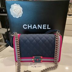 Limited Edition Authentic Chanel Blue Canvas Bag Excellent Condition With Original Box, Dust Bag And Card. Luxury Blue Canvas Bag, Blue Luxury Coated Canvas Bag, High-end Blue Box Bag With Detachable Handle, High-end Blue Shoulder Bag With Removable Pouch, Royal Blue Chanel Bag, Blue Canvas, Flap Bag, Canvas Bag, Chanel Bag