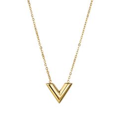 Simple Stainless Steel Letter V Necklace Women Girl Gold/Steel/Rose Gold Alphabet Pendant Necklace Party GifeModel Number:4000238101582 Letter V Necklace, V Necklace, Alphabet Pendant, Diy Bracelets Patterns, Letter V, Necklace Women, Flower Earrings Studs, Gold Jewellery Design, Womens Glasses