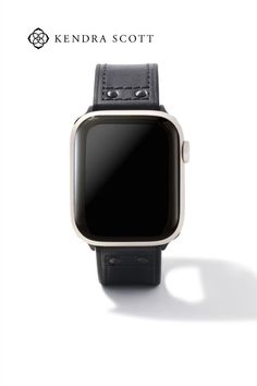 Made exclusively for your Apple Watch®, the Cade Leather Watch Band in Black is a natural complement to your modern timepiece. Featuring Black Stainless Steel accents and genuine leather, this long-lasting band pairs effortlessly with your day-to-day look. To switch up your bands, simply press down on the easy release mechanism and then align each new band to the pinholes on either side of the watch. Black Leather Strap Apple Watch Band For Everyday Use, Leather Watches With Bracelet Strap For Everyday Use, Black Bracelet Strap Apple Watch Band For Everyday, Modern Leather Strap Watch Bands For Everyday, Black Watch Band For Everyday Use, Black Rectangular Watch With Black Band, Minimalist Leather Strap Watch For Everyday, Black Watch Bands With Wrist Strap For Everyday Use, Minimalist Leather Strap Watch