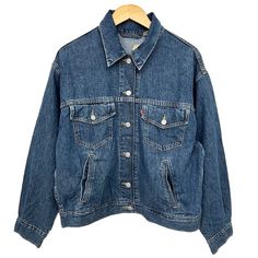 Levi’s Performance Cool Moisture Wicking Women's Denim Trucker Jacket. Style #A1986-0001. Color: Medium Indigo. Made With Moisture Wicking Technology And Breathable Fiber. 85% Cotton, 15% Hemp. New With Tag. Never Worn. Size: Medium Measurements (Flat Across): Underarm To Underarm 24” Waist 20.5” Length (Front, Top Of Shoulder To Hem) 24” Thanks For Shopping My Closet. Buy With Confidence! Items Usually Ship Next Day Packaged With Care Smoke Free Professional 5-Star Seller Denim Jacket Classic Levis Denim Jacket, Denim Trucker Jacket, Levis Jacket, Levis Denim, Denim Jacket Women, Trucker Jacket, Jacket Style, Jean Coat, Denim Women