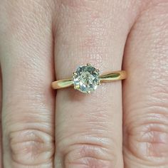 0.90 Ct Old European Shape Natural Diamond Ring || Solid 18k Yellow Gold || Estate Jewelry || Hand Made || Free Ring Resizing ~~ S e t t i n g ~~ Solid 18k Yellow Gold 2.87 grams Ring Size 6,6.25,6.5,6.75,7;6.5 US ~~ Stones ~~ Main Stone: Old European Shape Natural Diamond In Weight Of 0.90 Ct (Approx.) Clarity - E Color - Si2 So who is Nola? Nola is our creation and imagination. All the idea of Nola is to bring the legacy and our passion to you, that obviously looking to find a unique and one-o Emerald Solitaire Diamond Ring With Round Band, Classic White Sapphire Round Ring, Classic White Round Sapphire Ring, Classic Emerald Ring With Round Stone, Classic Round Crystal Birthstone Ring, Classic Crystal Birthstone Ring With Round Cut, Classic Emerald Ring With Round Stone For Anniversary, White Sapphire Ring With Round Cut For Anniversary, Classic Crystal Ring With Birthstone In Round Cut