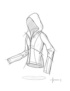 a drawing of a person in a hoodie holding a baseball bat