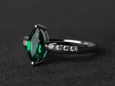 Welcome to my shop, you can find many beautiful gemstone jewelry here, and you also can ask for customized service. Main Stone: 5*10 mm marquise cut lab emeraldAccent Stones: czMetal: 925 sterling silver plated with rhodium. I also can provide metal options such as 14k solid yellow/white/rose goldSetting: prong setting More rings please go to my shop home: https://www.etsy.com/shop/XCjewelryStudio?ref=hdr_shop_menuIt's a perfect gift for who born in May(birthstone),it's quite comfortable for wea Marquise Emerald Ring For Promise In May, Marquise Cut Emerald Promise Ring, Marquise Emerald Ring Silver, Silver Emerald Marquise Ring, Elegant Silver Emerald Birthstone Ring, Green Marquise Cut Promise Ring, Emerald Marquise Promise Ring For May Birthstone, Silver Marquise Emerald Ring, Green Marquise Cut Emerald Promise Ring