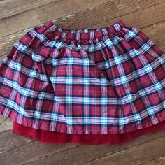 Red Plaid Girls Skirt Never Worn Girls Skirt, Red Plaid, Kids Bottoms, Lands End, Plaid, Skirt, Red, Color