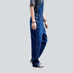 Introducing the 2023 Spring-Summer Collection's most versatile piece the baggy street men's denim jumpsuit. City flair redefined. this jumpsuit effortlessly combines a enduring stonewashed denim look with a loose. couture fit. Get ready to turn heads and make a statement with this ageless wardrobe essential!Why It's Destined to Be Your New FavoriteFrom day to night. this jumpsuit offers style. comfort. and trendy sophistication. Its loose form and urban style provide you with an street edge. whi Blue Straight Leg Overalls For Streetwear, Blue Straight Leg Denim Jumpsuit For Streetwear, Relaxed Fit Washed Denim Jumpsuit, Casual Denim Straight Leg Jumpsuit For Streetwear, Denim Blue Relaxed Fit Utility Jumpsuit, Utility Denim Blue Relaxed Fit Jumpsuit, Baggy Denim Utility Jumpsuit, Denim Blue Relaxed Fit Straight Leg Overalls, Streetwear Denim Overall Jumpsuit With Pockets