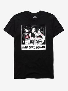 Avatar: The Last Airbender Bad Girl Squad T-Shirt - BoxLunch Exclusive, BLACK Ty Lee And Mai, Azula Ty Lee, The Fire Nation, Goku T Shirt, Ty Lee, Anime Tees, Fire Nation, Squad Shirt, Bring The Heat