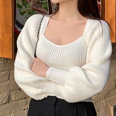 47641189613761 Trendy White Ribbed Sweater, White Ribbed Acrylic Sweater, White Long Sleeve Acrylic Top, Trendy White Stretch Cropped Sweater, White Stretch Cropped Sweater Trendy Style, White Stretch Cropped Sweater Trendy, Trendy White Acrylic Tops, Trendy White Long Sleeve Cropped Sweater, Trendy White Cropped Long Sleeve Sweater