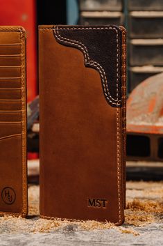 Give a “Cowboy Nod" to the Buck Long Bifold ... Vertically designed for back pocket carry, this Rodeo Wallet delivers function and versatility with generous slots and cash pockets. This long wallet celebrates quality craftsmanship and top-of-the-line leather with careful consideration of all design details. Features: 9 Card Slides, 4 Full Length Bill Compartments To Keep Cash/Receipts, ID Window Olive Canvas Lining Dimensions: 3.5" L x 6.9" H Full Grain Cowhide Leather Giftable Packaging Handcra Money Makers, Bifold Wallet, Custom Leather, Money Maker, Long Wallet, Full Grain Leather, Leather Craft, Cowhide Leather, All Design