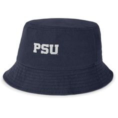 Showcase your enthusiasm for the Penn State Nittany Lions and enjoy personal shade during sunny weather with this Apex Swoosh bucket hat from Nike. It features an unmistakable Penn State Nittany Lions graphic embroidered on the front for a fan-forward look. This cap's throwback design also provides 360-degree coverage and a relaxed fit ideal for comfortable, all-day wear. Nittany Lion, Sunny Weather, Penn State, Mens Navy, Men's Nike, 360 Degree, Sunnies, Nike Men, Bucket Hat