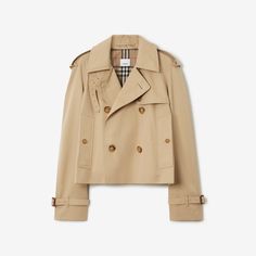 Cropped Trench Coat, Burberry Trench, Trench Jacket, Burberry Women, Knitwear Cardigan, Mode Inspiration, Sweatshirt Dress, Trench Coats, Double Breasted