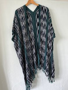 These gorgeous hand-woven, hand-dyed kimonos are lovingly made with natural fabrics and plant dyes. Transform any outfit into something eye-catching, unique and elegant. The fabric is super soft and drapes beautifully, the perfect cover up for any outfit or for the beach. Every purchase supports our partner women's collective in Guatemala. Available in a variety of colors. Bohemian Handwoven Shawl Poncho, Bohemian Handwoven Poncho One Size, Bohemian Handwoven Poncho For Festival, Bohemian Woven Poncho One Size, Bohemian Woven Poncho For Festivals, Bohemian One-size Woven Poncho, Bohemian Woven Poncho For Fall, Fall Bohemian Woven Poncho, Bohemian Woven Poncho For The Beach