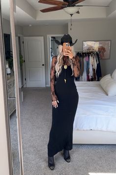 Brayden Western Boot               … curated on LTK Black Wide Leg Overalls Outfit, Winter Wedding Guest Outfit Western, Black Cowboys Boots Outfit, Long Black Duster Outfit, Western Lace Outfit, Women’s Cowboy Outfits, Freebird Boots Outfit Fall, Cowboy Boot Casual Outfit, Dress And Cowboy Boots Outfit Winter