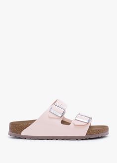 Birkenstock Arizona Vegan Light Rose Birko-Flor Two Bar Mules Things For Wishlist, Cute Shoes For Summer, Vegan Birkenstock, Pink Birkenstocks, Cute Summer Shoes, Shoes For School, Preppy Shoes, Shoe Wishlist, Light Rose