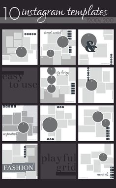 the 10 instagramnt templates for photoshopping