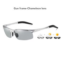 Photochromic Men's Sunglasses Polarized Anti Glare Gender: MEN Style: Rimless Department Name: Adult Frame Material: Aluminum Magnesium Certification: CE Lenses Optical Attribute: Polarized Lenses Optical Attribute: Photochromic Lenses Optical Attribute: UV400 Eyewear Type: Sunglasses Lens Height: 40mm / 1.57 inch Lenses Material: TAC Item Type: Eyewear Lens Width: 67mm / 2.64 inch Usage Scope: Driving, Fishing, Travel, Outdoor, Sports Suitable For Face: Round Face Long Face Square Face Oval Fac Long Face, Square Face, Rimless Sunglasses, Square Faces, Sunglasses Men, Night Driving, Sports Sunglasses, Day Night, Sunglass Lenses