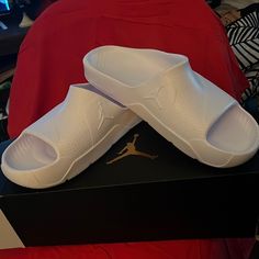 Bought Wrong Size Selling For Sale Price $30 Each **Non-Negotiable** 1 White 12 Mens Nike Non-slip Slip-on Slides, Comfortable Nike Slip-on Slides, Nike Casual Slides, Non-slip Low-top Synthetic Slides, Synthetic Low-top Non-slip Slides, Non-slip Synthetic Low-top Slides, Nike Casual Slides For Streetwear, Casual Low-top Synthetic Slides For Streetwear, White Slides For Streetwear