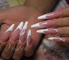 Pastel Nails Designs, Acrylic Nail Shapes, Elegant Nail Designs, Nail Art Wedding, Glam Nails, Bridal Nails, Nail Art Hacks