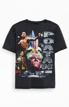 PacSun Exclusive!  Embrace the fighting spirit with the UFC Alex Pereira Oversized T-Shirt. Crafted with a crew neckline, short sleeves, and a regular fit for comfort, this tee features a vintage wash for a worn-in feel. Complete with graphics printed on both the front and back, it's the perfect choice for fans looking to showcase their support for Alex Pereira in style.


	Crew neckline
	Short sleeves
	Oversized fit
	Left chest & back graphics
	100% Cotton
	Machine washable Sports T-shirt With Back Print And Crew Neck, Sports Crew T-shirt With Screen Print, Fan Merchandise T-shirt With Back Print, Sports Crew Neck T-shirt With Back Print, Crew Neck Sports T-shirt With Back Print, Sporty T-shirt With Front And Back Print, Sporty Crew Neck T-shirt With Graphic Print, Alex Pereira, Oversized T Shirt