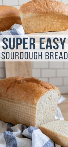 this super easy sourdough bread recipe is the perfect way to use up leftover bread