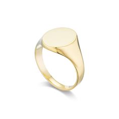 Heritage Signet Ring - Fewer Finer Modern Signet Ring With Round Band For Formal Occasions, Luxury Round Signet Ring With Smooth Bezel, Modern 14k Gold Round Cut Jewelry, Classic Engraved Ring With Smooth Bezel For Formal Occasions, Classic Dome Ring With Polished Edges For Anniversary, Classic Dome Ring With Smooth Bezel, Modern Jewelry With Round Band For Anniversary, Modern Round Band Jewelry For Anniversary, Modern Rings With Timeless Round Cut Design