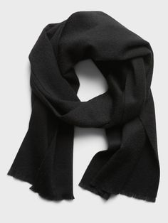 Soft and warm, this warm wool scarf is designed to be worn for more formal occasions.  Length: 70" (177. 8cm) Width: 12" (30. 5cm) Chic Cashmere Shawl, Elegant Cashmere Shawl Scarf, Chic Cashmere Scarves For Fall, Chic Fall Cashmere Scarves, Elegant Black Cashmere Scarf, Black Wool Scarves For Cold Weather, Classic Cashmere Scarves, Elegant Cashmere Shawl, Casual Black Wool Scarf